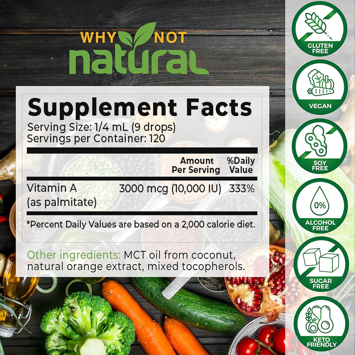 Suplementos Alimenticios Gotas de vitamina A