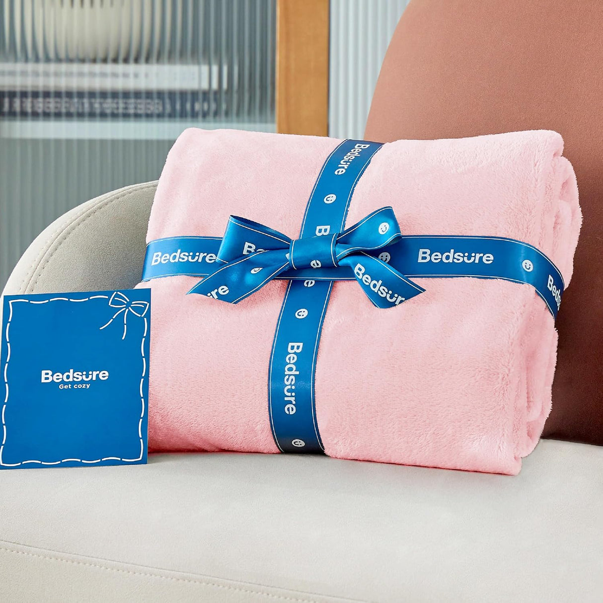 Manta de felpa Bedsure 300GSM suave y ligera para sofá y cama