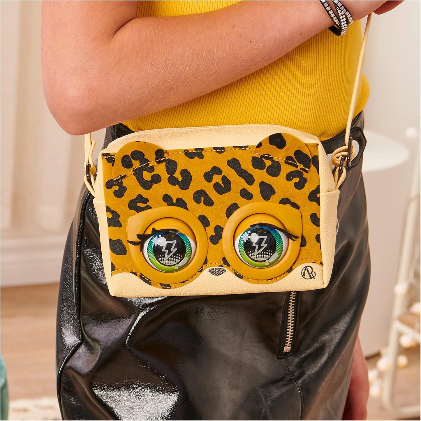 Juguete Interactivo Purse Pets, Leoluxe Leopard, 25+ Sonidos