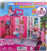 Casa de muñecas Barbie, con 11 accesorios, áreas de juego y 360°