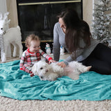Manta de Fleece Bedsure, suave y ligera, 90x90 pulgadas