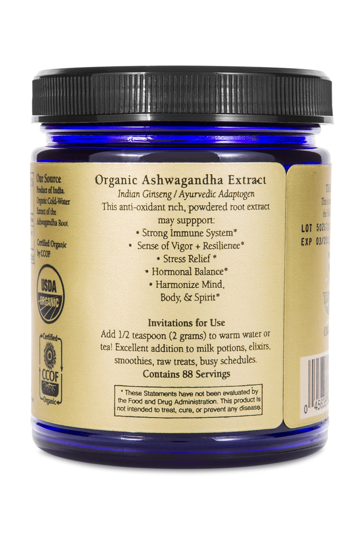 Ashwagandha Powder  Extracto y suplemento herbario de raíz
