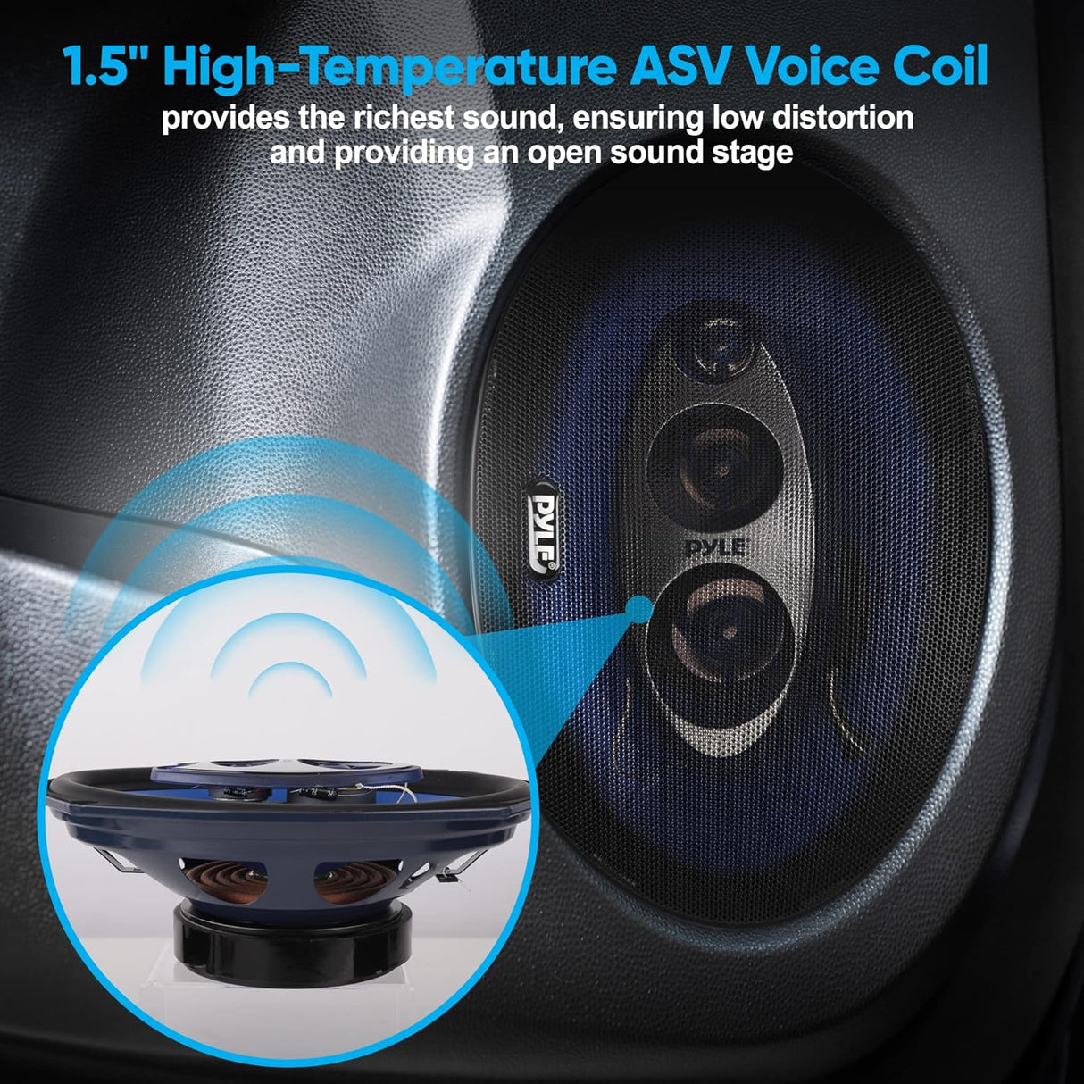 Parlantes 500 W con impedancia PYLE PL714BL