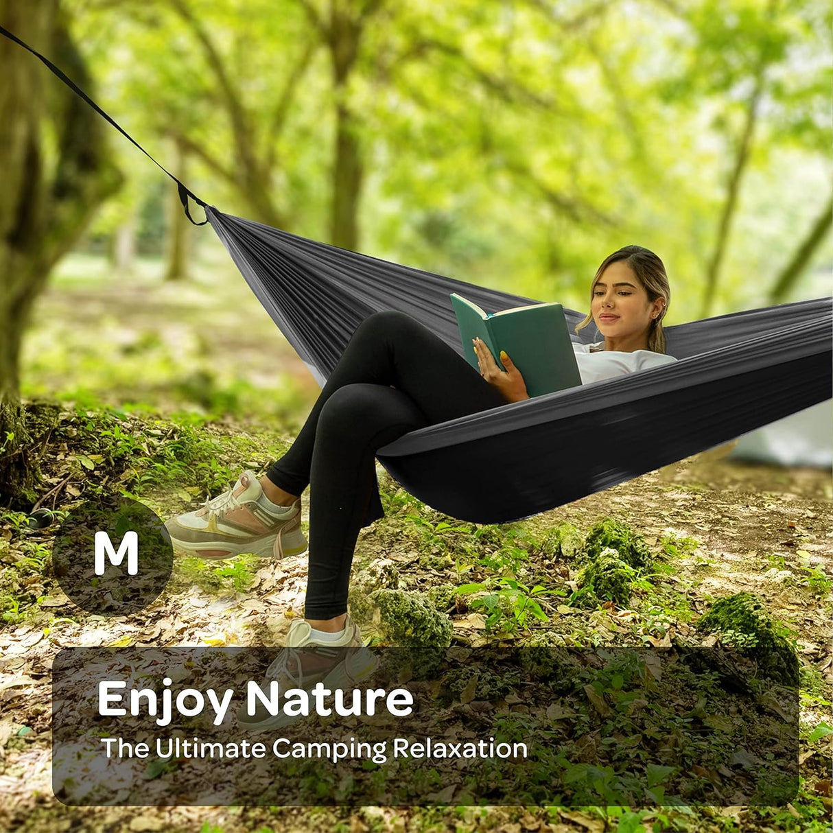 Durable Hammock 400 lb Capacity, Nylon Camping Hammock Chair
