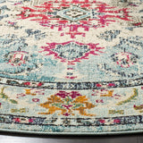 Alfombra Redonda Boho Chic Medallón Distressed MNC243J