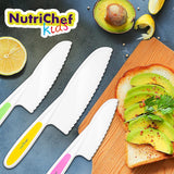 Juego de cuchillos de nailon 3 piezas NUTRICHEF NCKIDNF3