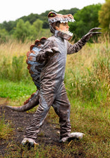 Disfraz de dinosaurio Spinosaurus para niños talla S gris