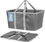 Cesta de lavandería CleverMade 50L, colapsable y resistente