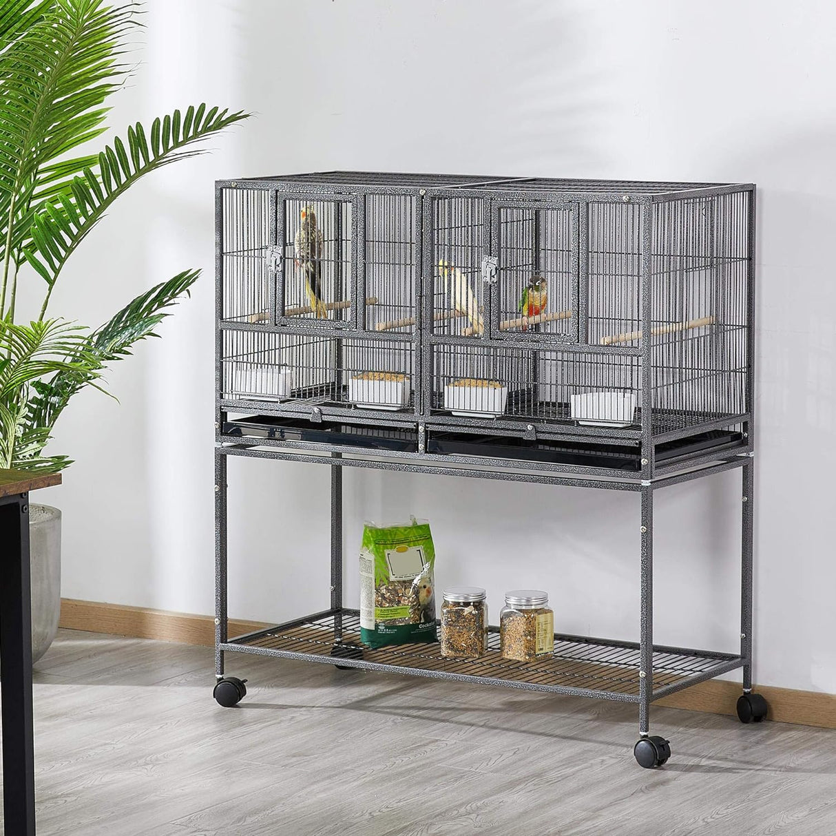 Jaula apilable de 41.5 pulgadas para cría de aves Yaheetech