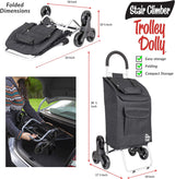 Carretilla Escalera Dolly Trolley, Plegable, 3 Ruedas, Modelo 2023