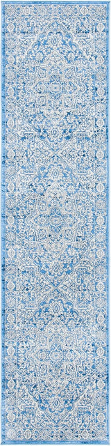 Alfombra Runner Medallón Desgastado, Fácil Cuidado, BNT832A