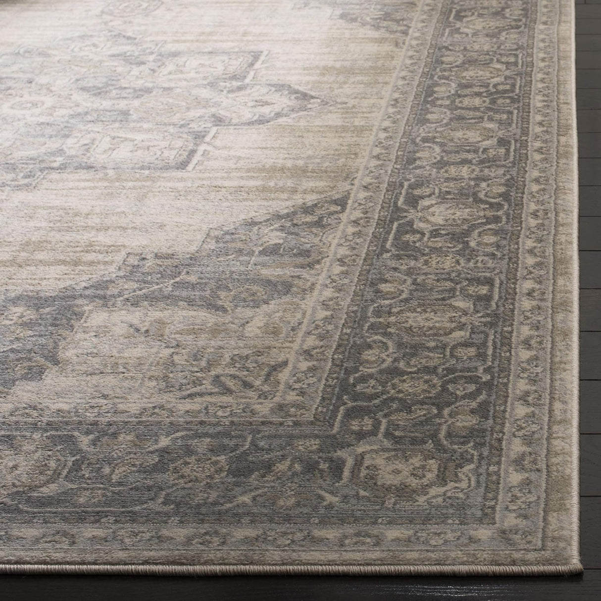 Alfombra de Área Medallón Desgastado, Fácil Cuidado, BNT865B