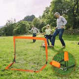 Pack 2 mini redes de futbol desarmables para niños
