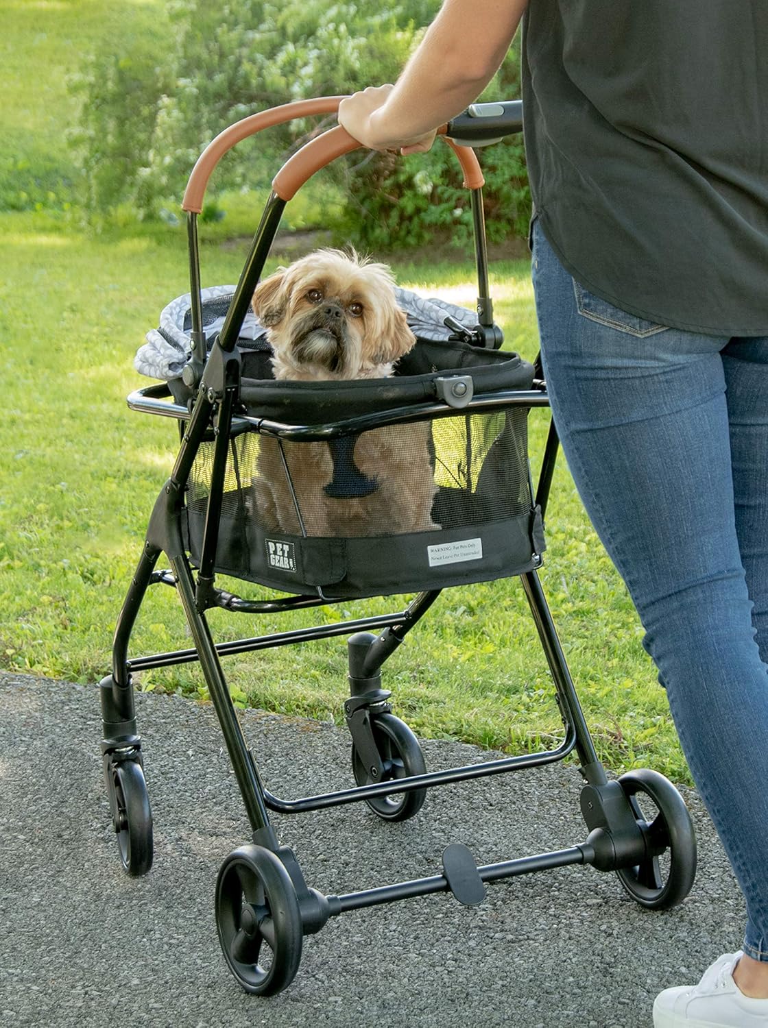 Sistema de Viaje 3 en 1 Pet Gear: Carro, Transportadora y Booster