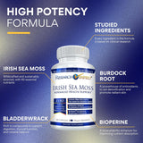 Irish Sea Moss, Research Verified, Prebiotics, 60 Cápsulas