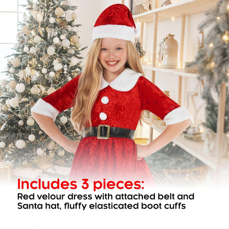 Disfraz de Sra. Claus para Niñas - Morph - Vestido Festivo