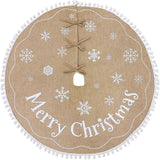 Funda de Árbol de Navidad AerWo 48 Pulgadas con Copos de Nieve