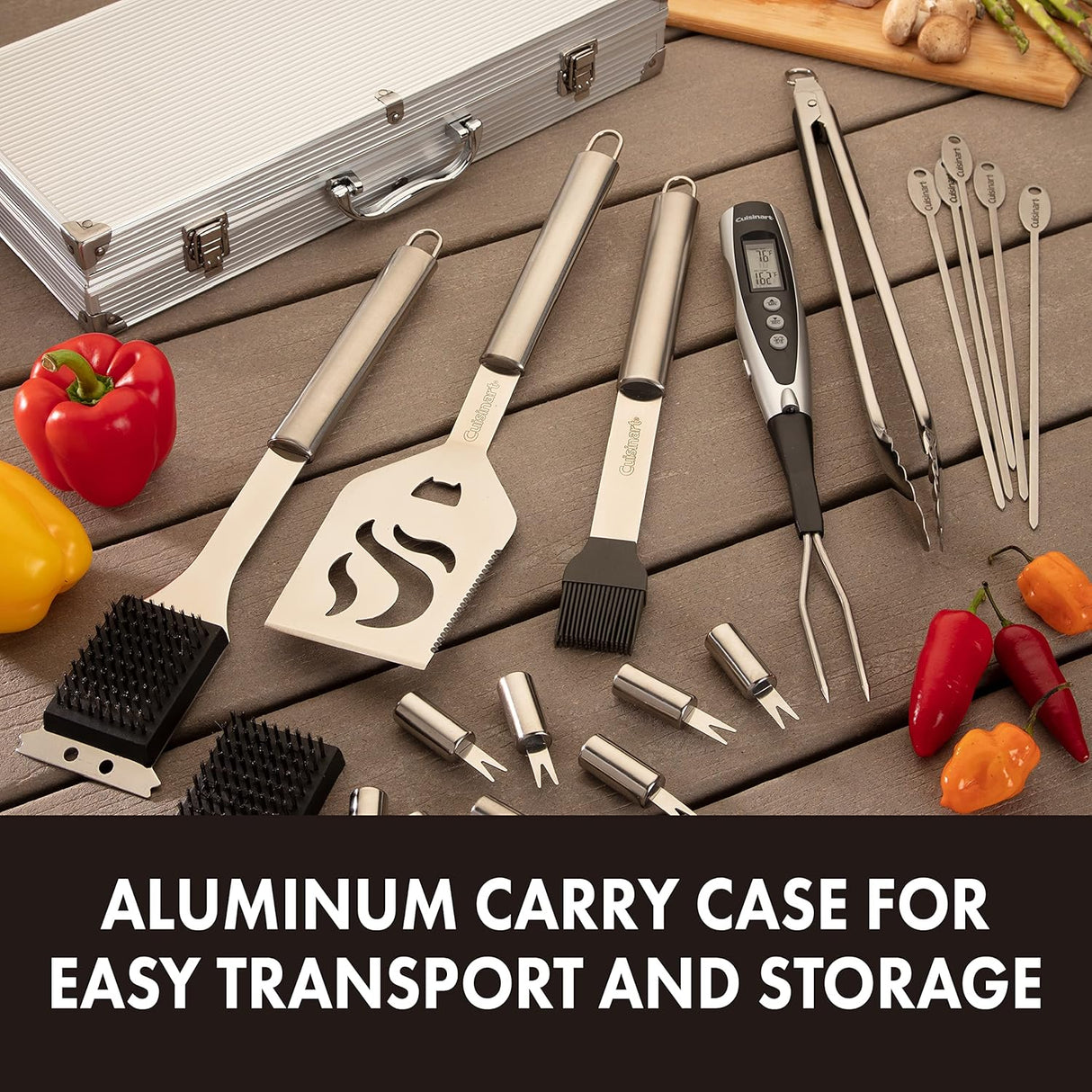 Set de Parrilla 14 Piezas Cuisinart CGS-5014 Acero Inoxidable