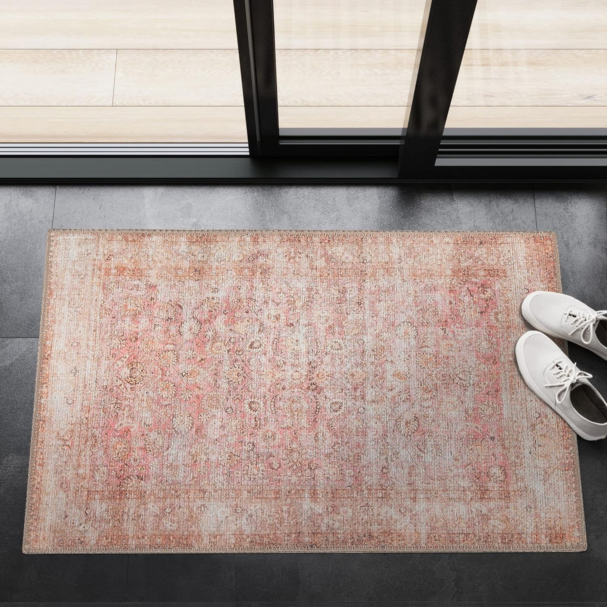 Alfombra Lavable Adiva 2x3 con Antideslizante, Vintage, 2' x 3