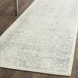 Runner de alfombra oriental desgastada, fácil cuidado, ADR109C