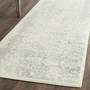 Runner de Alfombra Oriental Desgastada, Fácil Cuidado, ADR109C