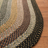 Alfombra Ovalada Trenzada, Reversible y Artesanal, BRD308A
