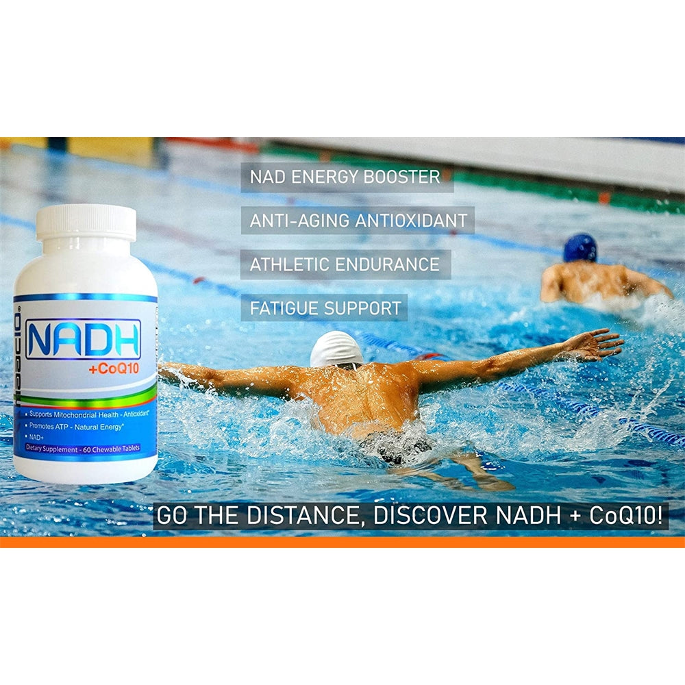 Suplementos NADH + CoQ10  Energía Natural 60 und masticables