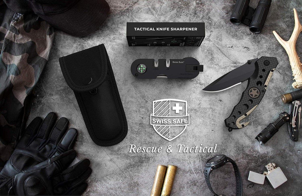 Cuchillo táctico 3 en 1 para militares y socorristas