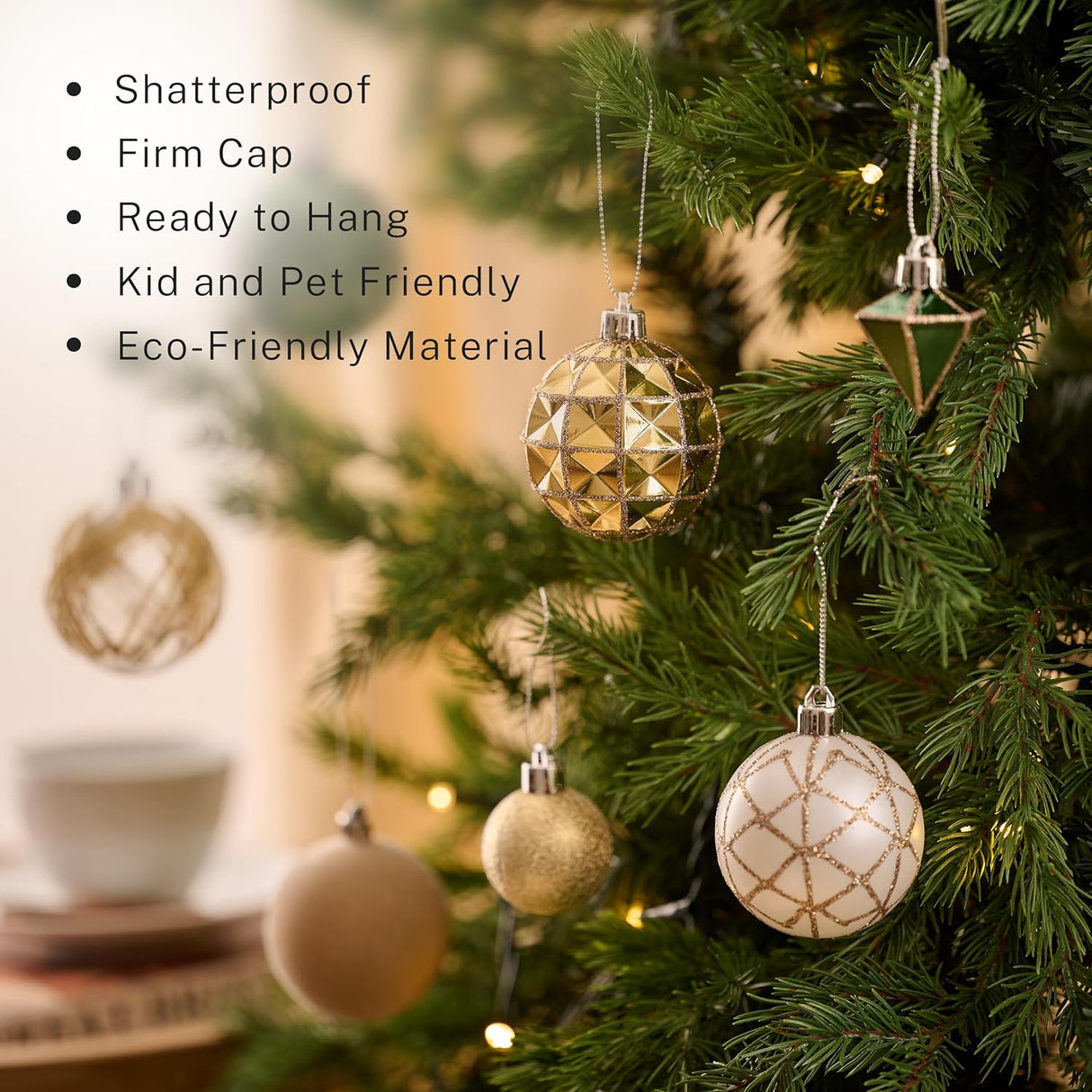 Adornos Navideños DecorbyHannah, 21ct, Shatterproof, Set
