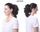 Fibra sintética Natural Textured Curly Ponytail Clip