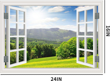 Sticker de Ventana Falsa FLFK, Mural Decorativo 16x24