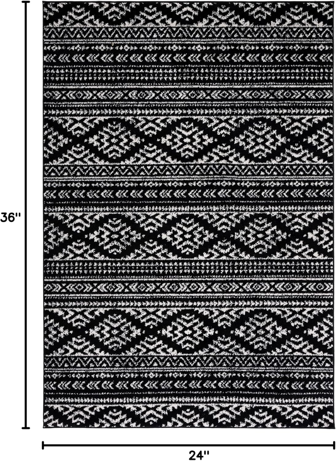 Alfombra de Accent, Diseño Tribal Boho, Modelo TUL272Z