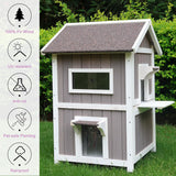 Casa para Gatos Fera, HiCaptain, Exterior, 2 Pisos, Grande