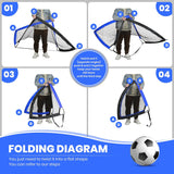 Mini porteria de futbol plegable para entrenar niños