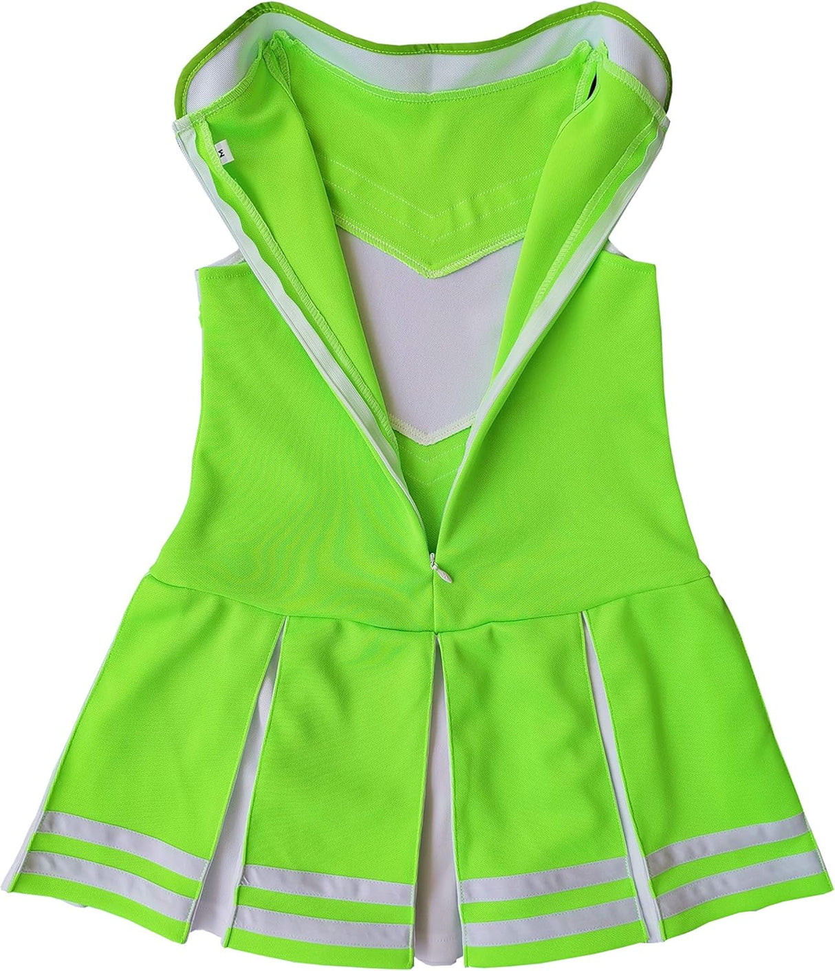 Disfraces de animadora para niñas talla S blanco y verde