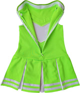 Disfraces de animadora para niñas talla S blanco y verde