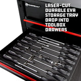 Kit de destornilladores Powerbuilt 17 piezas, mango doble inyección
