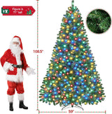 Árbol de Navidad artificial Yaheetech 9ft con luces LED 850