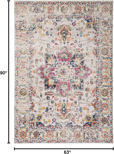 Alfombra de área, diseño medallón copo de nieve, MAD603R
