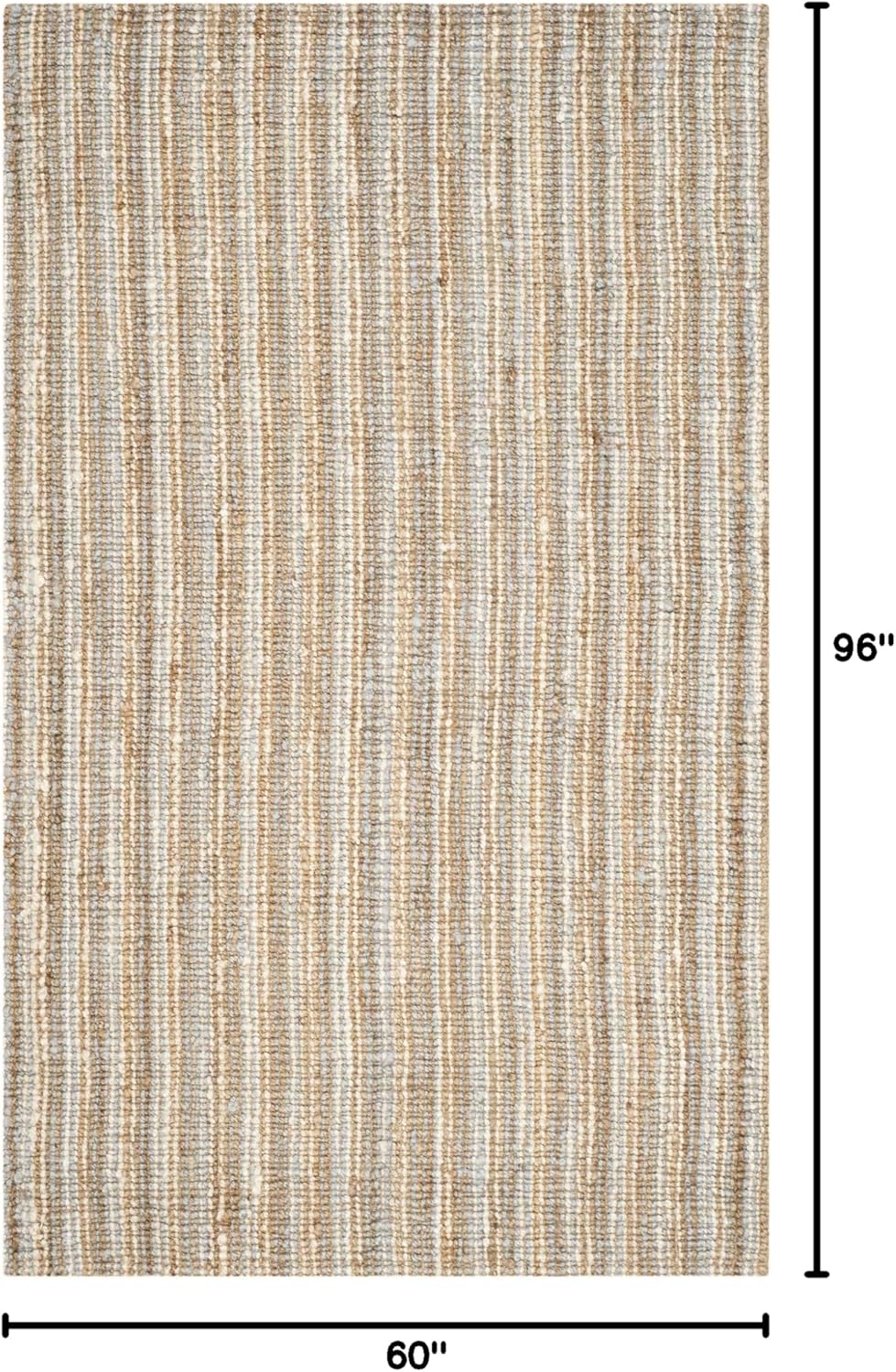 Alfombra de fibra natural SAFAVIEH, yute, 5' x 8', modelo NF447K