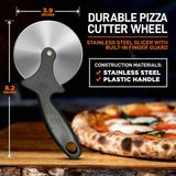 Rueda cortadora de pizza de acero NUTRICHEF NCPIZCUT9