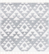 Alfombra cuadrada de pelaje marroquí, diseño contemporáneo, MTS688G-7SQ