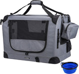 Transportín Grande para Gatos y Perros, portátil y colapsable