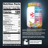 Proteína Dymatize ISO 100, 25g Aislado Hidrolizado, Birthday Cake