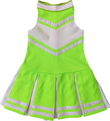 Disfraces de animadora para niñas talla S blanco y verde