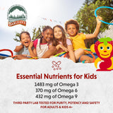 Omega Pals Barlean's Aceite de Linaza Infantil, 1,483 mg ALA, 8 oz