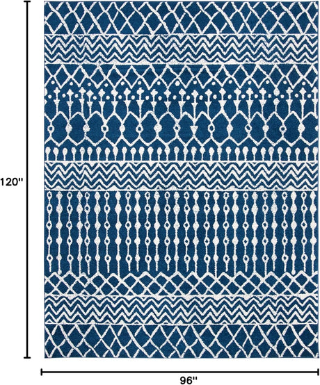 Alfombra Área Tulum - Diseño Boho Marroquí, Fácil Cuidado, TUL270N
