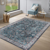 Alfombra Lavable 8x10 Adiva Antideslizante para Hogar