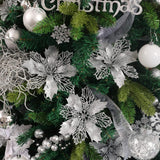 Flores Poinsettia Artificial 16 Pcs - Wironlst Decoraciones Navidad