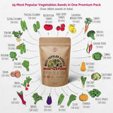 Semillas Organo Republic - 25 Paquetes de Vegetales y Frutas